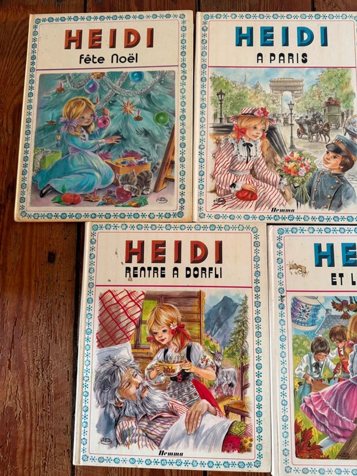 Lot de 4+1 livres bd très anciens vintage Heidi Hemma éditions sapins verts - photo numéro 3