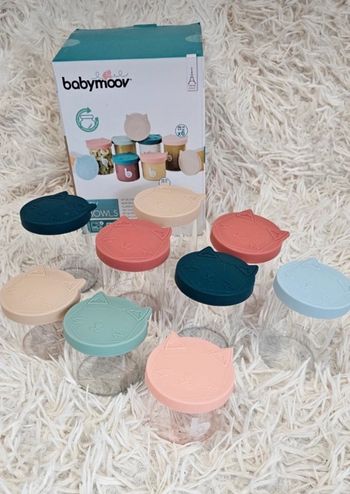 Lot de 9 pots en verre Isybowl Babymoov