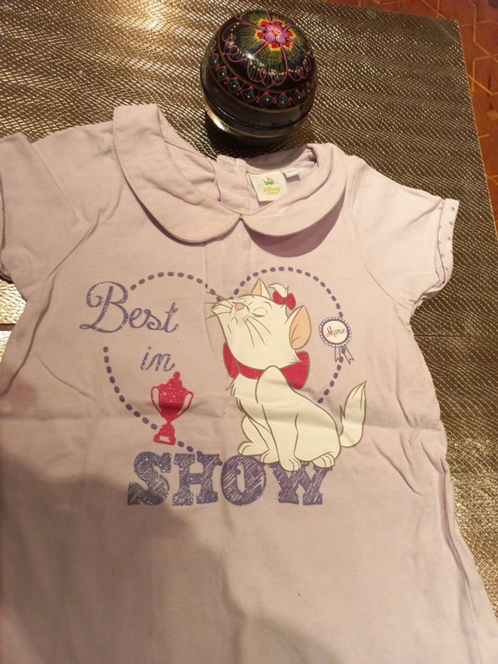 Robe mauve, Disney 18 mois coton - photo numéro 2