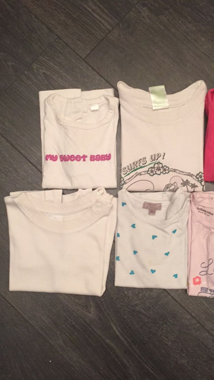 Lot 7 tee shirts 18 mois - photo numéro 2