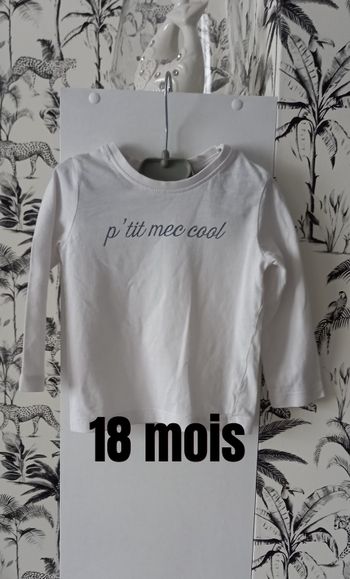 T-shirt blanc Orchestra 18 mois