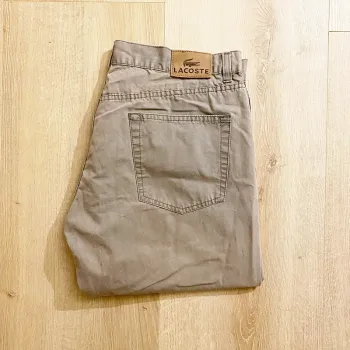 Lacoste Pantalon Urban Style Homme Gris Taupe Exclusif Menswear Vintage (Taille 46)