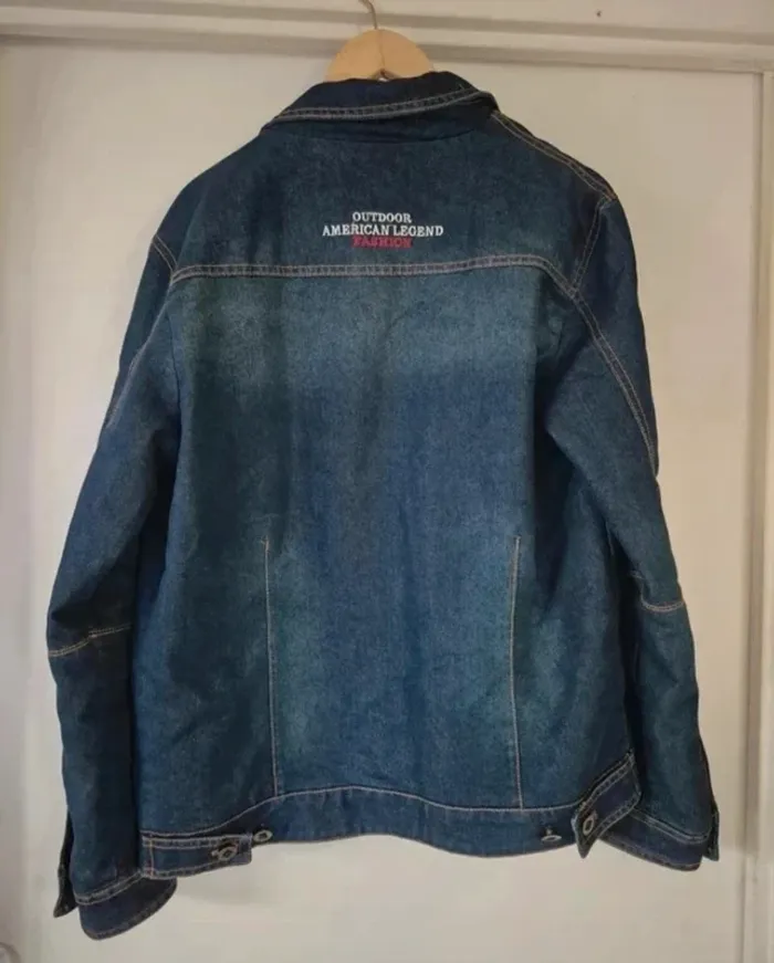Veste en jean bleu pour homme - photo numéro 9
