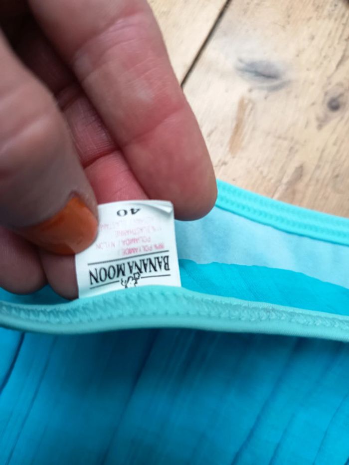Maillot de bain bleu turquoise banana moon taille 40 - photo numéro 6