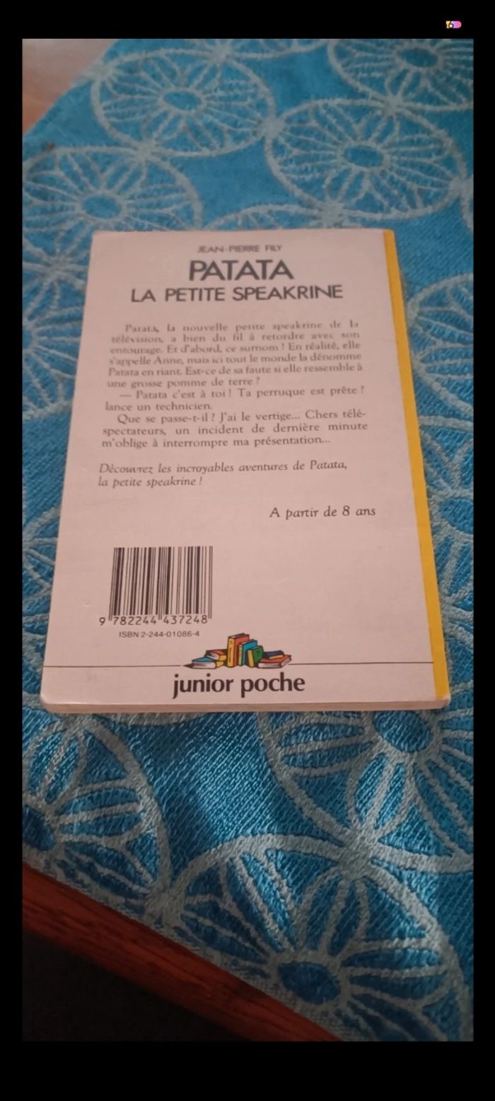 Livre patate la petite speakrine - photo numéro 2