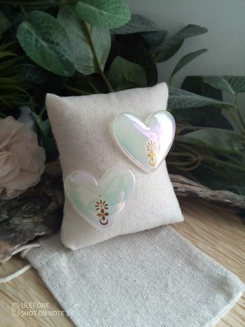 Boucles d'oreilles coeurs lumineux