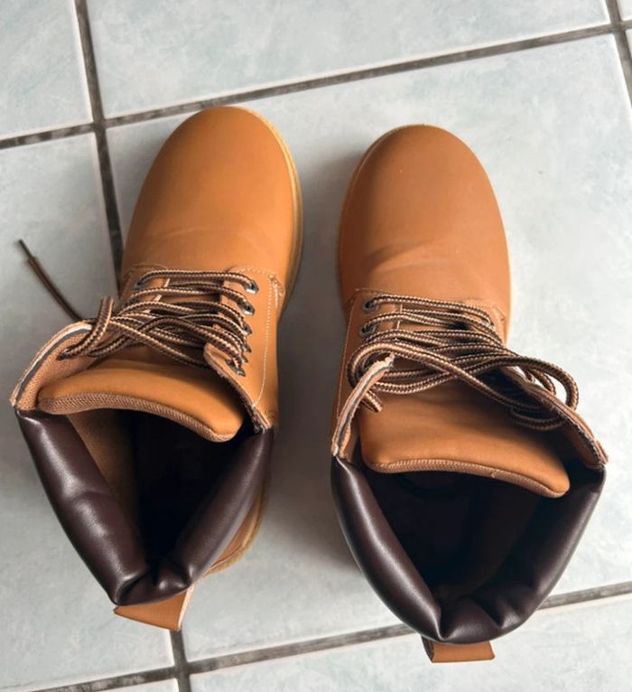 Boots camel homme - photo numéro 5