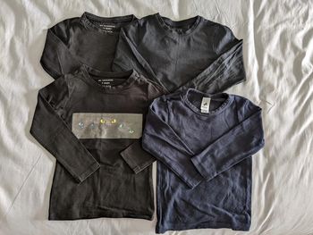 Lot de 4 tee shirts manches longues