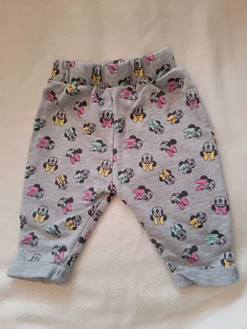 🎀 jolie pantalon gris Motif Minnie taille 3 mois Disney 🎀
