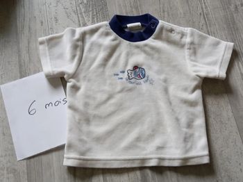 T-shirt effet velours