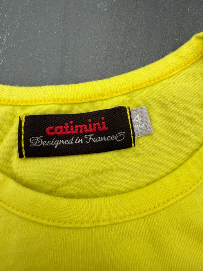 Tee-shirt manches courtes jaune - photo numéro 5