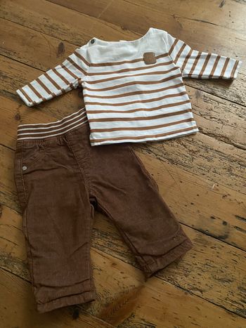 Ensemble Obaïbi taille 3 mois