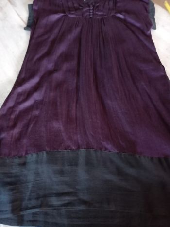 Robe d'hiver violet foncé