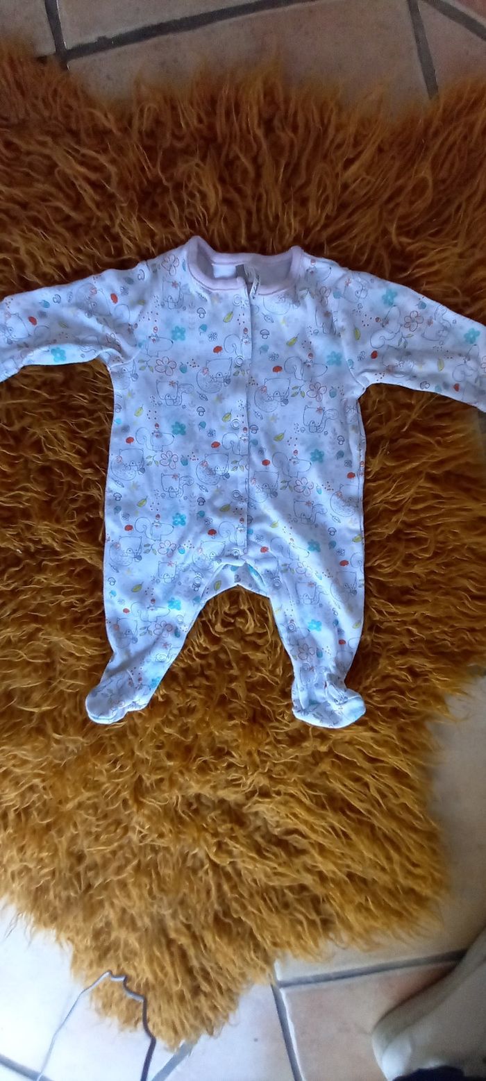Pyjama combinaison coton 1 mois orchestra - photo numéro 2