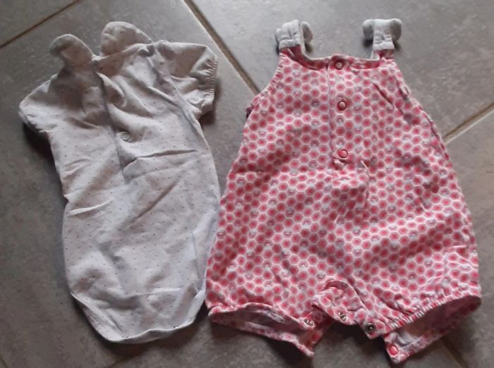 Ensemble fille combi short body obaibi 1 mois - photo numéro 2