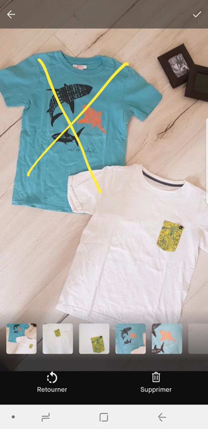 Teeshirt garçon 10ans quiksilver