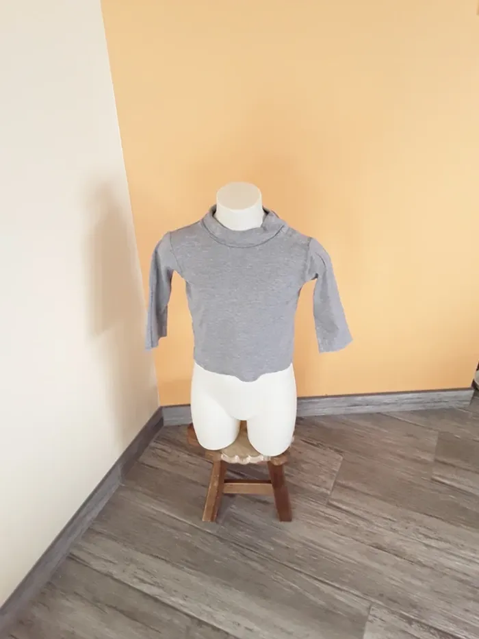 Tee shirt manches longues col roulé 3 ans (90/97 cm)