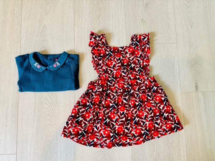 Mini look hivernal - Robe et body Sergent Major 🌸