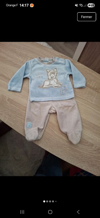 Ensemble banbi taille  3 mois