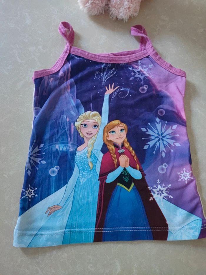 🌸débardeur reine des neiges 2/3ans - photo numéro 2