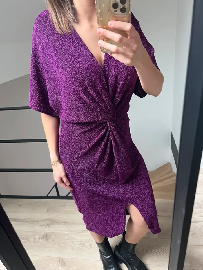 Robe élastique pailletée taille unique