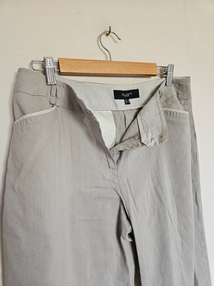 Pantalon 7/8 éme en lin Un jour ailleurs taille XL - photo numéro 2