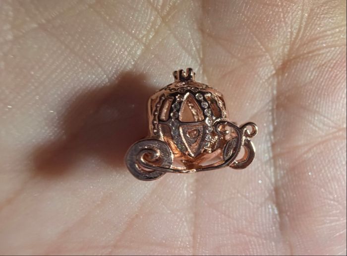 Charm carrosse or rose 14 k Pandora