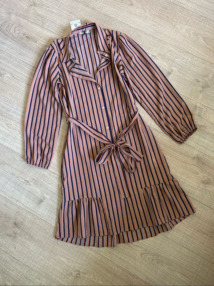 Robe rayée neuve à manches longues Kaporal taille S (valeur 69€) - photo numéro 7