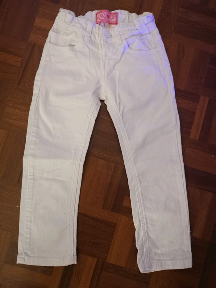 Jean blanc 4 5 ans