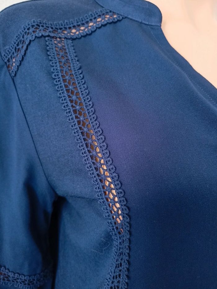 Blouse bleu Marine M H*29 - photo numéro 2