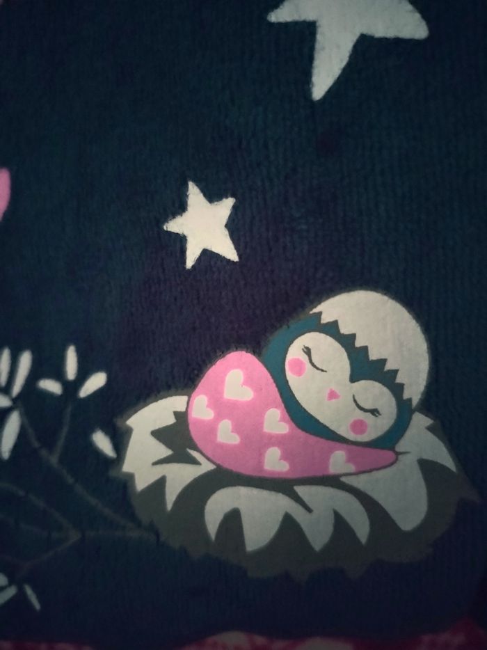 Haut de pyjama chaud Hiboux en très bon état - photo numéro 5