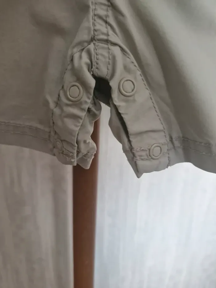 Salopette courte bébé garçon 18 mois Tex Baby beige coton - photo numéro 4