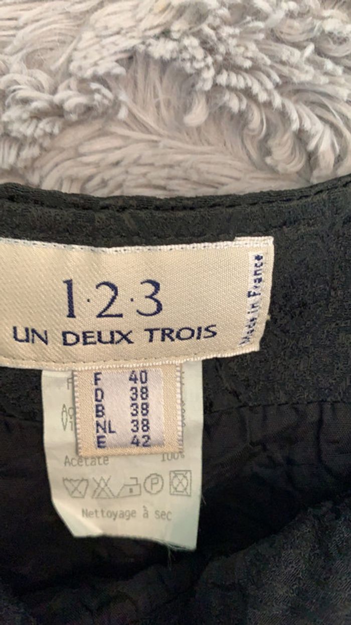 Jupe noire 1,2,3 taille 38 - photo numéro 2