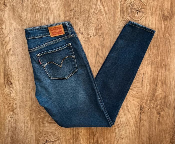 Jean/pantalon bleu Levi's 711 Skinny pour femme, taille, W 29 L 32 (38 taille française) - photo numéro 2