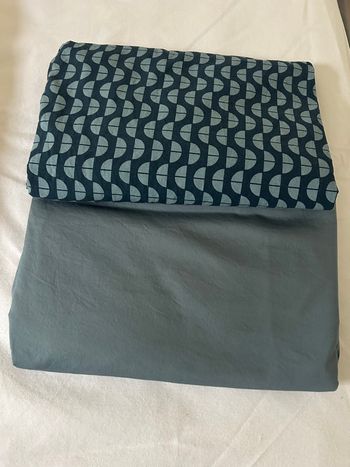 2 draps-housses 90x190 En très bonne état comme neuf