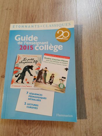 Guide de l'enseignant collège 2015, col. Étonnant classiques
