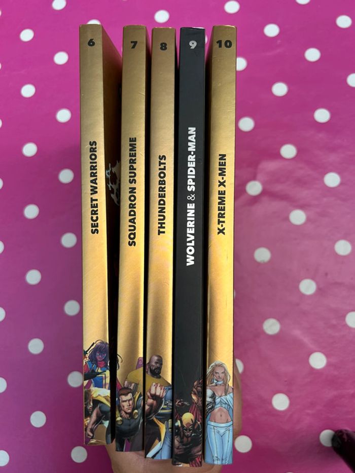 Lot de 5 Marvel livres Marvel gold collection les grands alliances - 6-7-8-9-10 - photo numéro 2