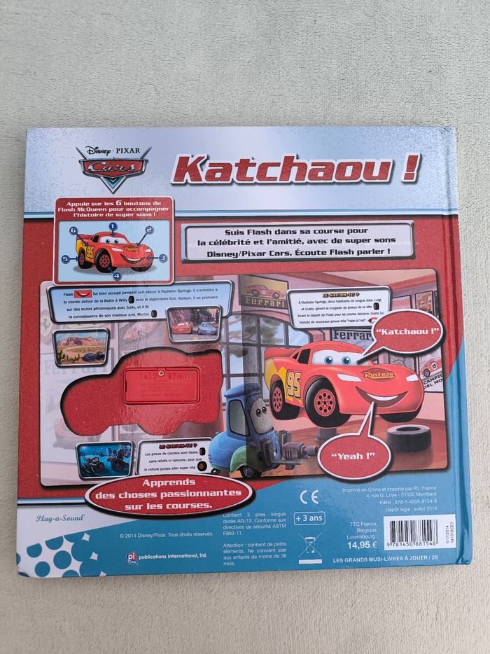 Livre sonore Cars Disney - photo numéro 3