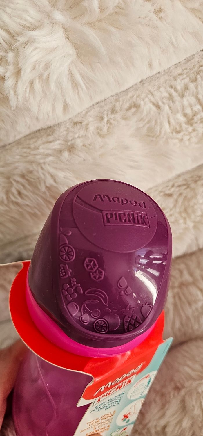 Gourde anti fuite Maped rose Neuf - photo numéro 3