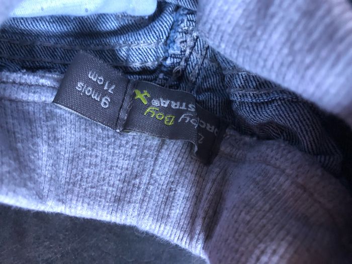 Pantalon jeans bleu 9 mois Orchestra - photo numéro 3