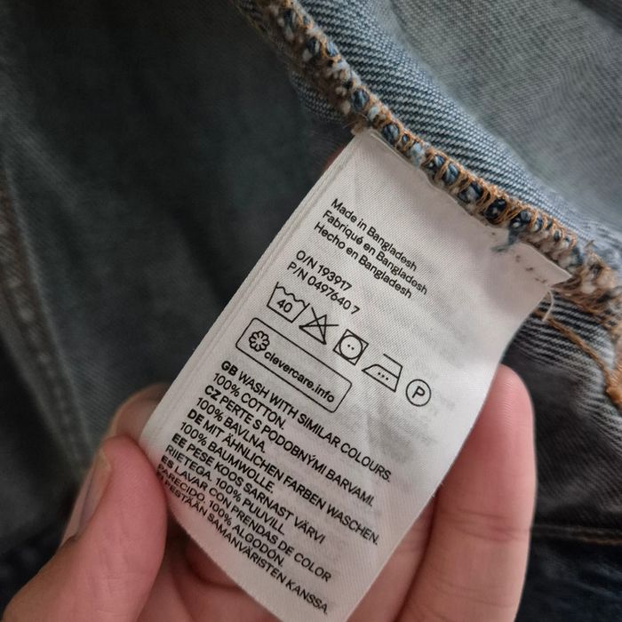 Veste en jean en excellent état bleu délavé - H&M Logg- Taille M : 38 - 40 - photo numéro 6