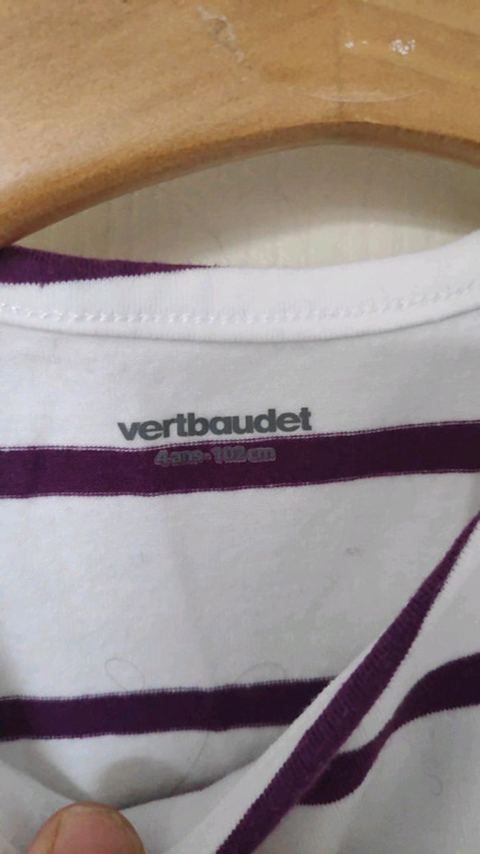 Robe rayee violette - photo numéro 3