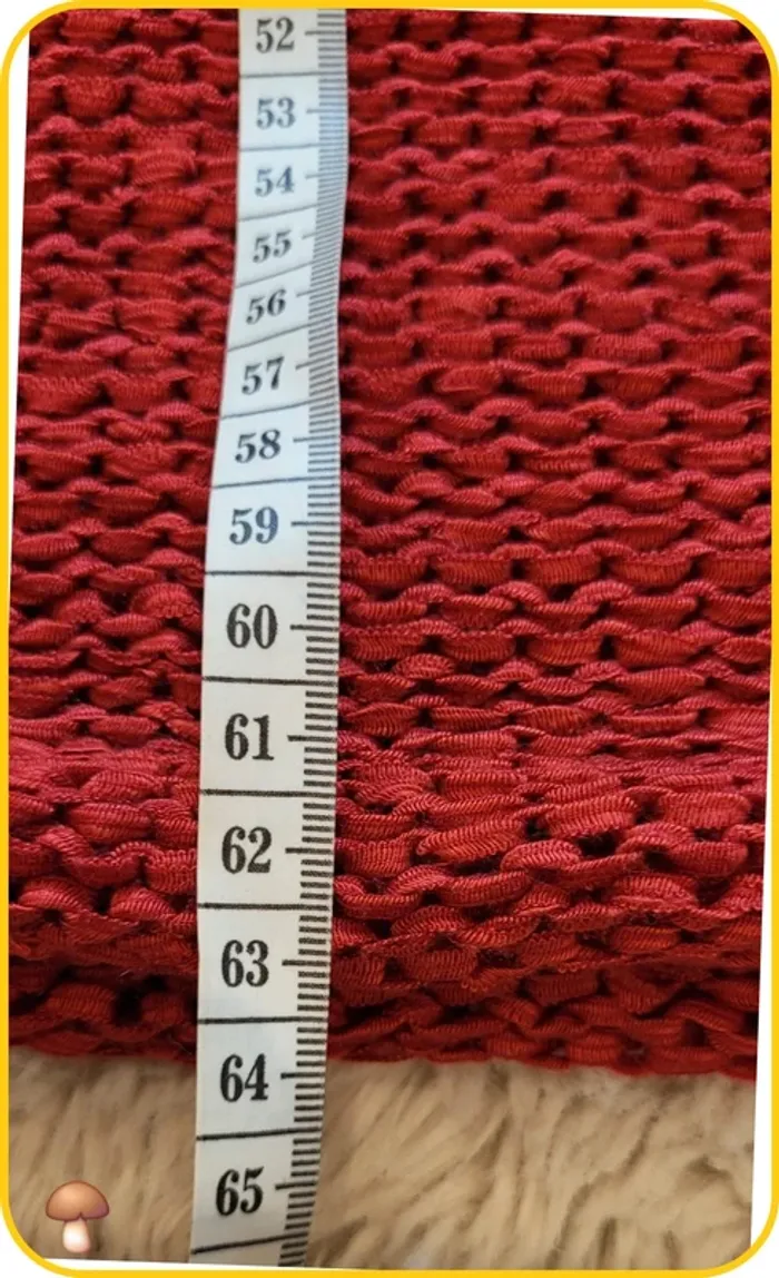 Pull rouge dentelle BlanchePorte taille 40 - Très bon état - photo numéro 7