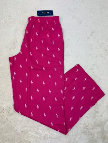 Pantalon de Pyjama Ralph Lauren Rose Fuchsia Neuf Taille XS
