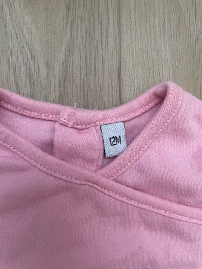 Tee shirt rose 12 mois - photo numéro 4