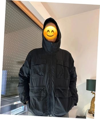 Veste à capuches et poches doublée en polaire toutes saison Noire Hollister en Taille S