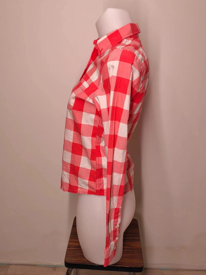 Chemise Hollister Femme Taille S Rouge-Blanc - photo numéro 4