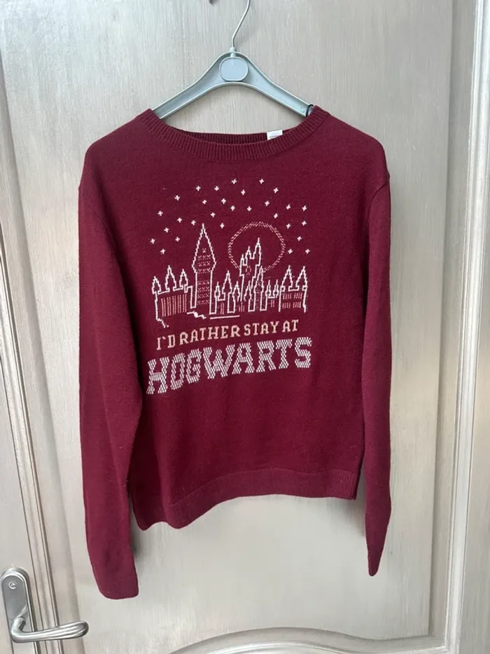 Pull Poudlard Harry Potter H&M 10 - 12 ans fille bordeaux