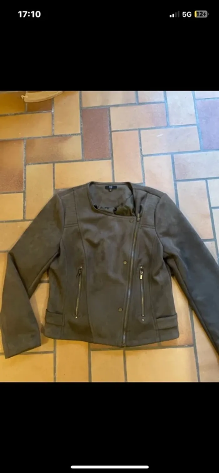 Veste suédine Jacqueline Riu