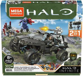 MEGA CONSTRUX HALO UNSC ATTAQUE UNSC RAZORBACK 2 EN 1 GYG59